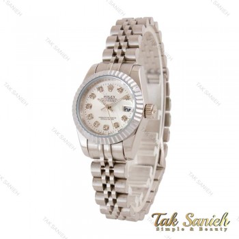 ساعت رولکس دیت جاست زنانه تمام سیلور Rolex-4954-L