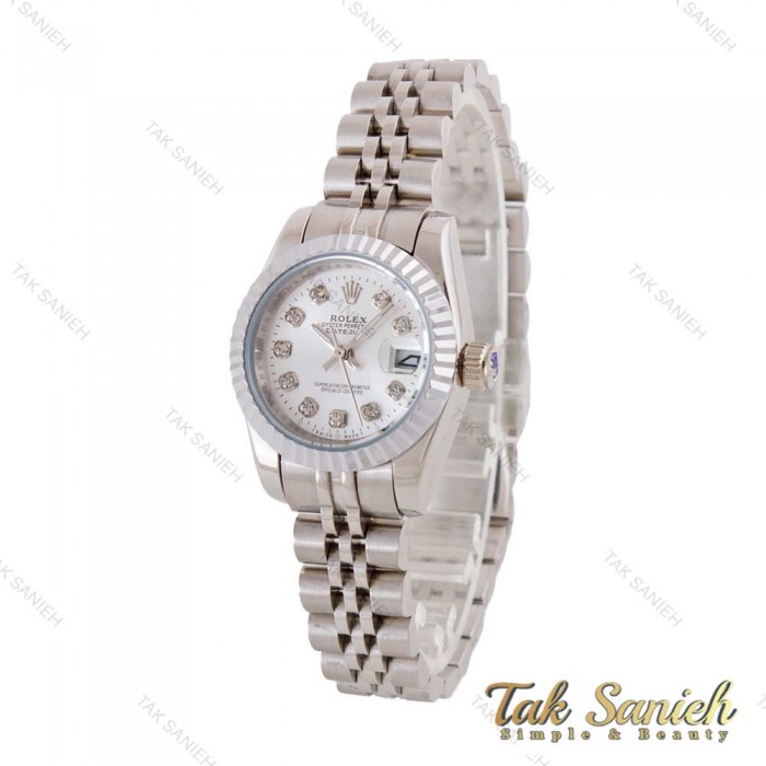 ساعت رولکس زنانه دیت جاست تمام استیل Rolex-5008-L