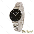 ساعت دنیل ولینگتون زنانه استیل صفحه مشکی مدیوم DW-5184-32-L