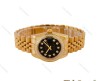 ساعت رولکس زنانه طلایی صفحه مشکی دورنگین Rolex-5222-L