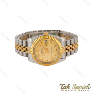 ساعت رولکس مردانه دورنگ طلایی صفحه طلایی Rolex-5352-G