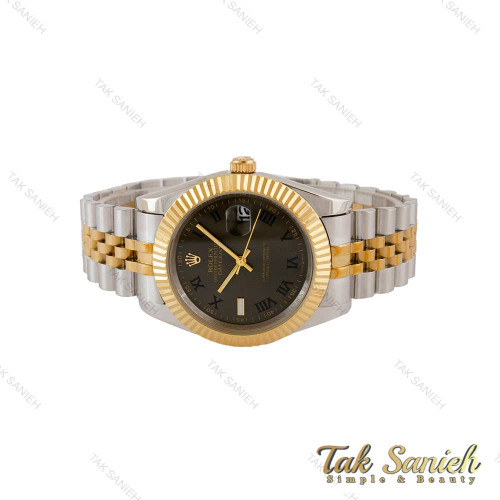 ساعت رولکس دیت جاست 2 مردانه دورنگ طلایی ویمبلدون Rolex-5353-G