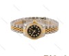 ساعت رولکس زنانه دورنگ طلایی صفحه مشکی دورنگین اسمال Rolex-5403-L