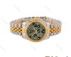 ساعت رولکس زنانه دورنگین صفحه سبز نگینی Rolex-5404-L