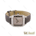 ساعت مچی کارتیر سانتوس دومونت مردانه طوسی Cartier-5553-G