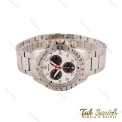 ساعت تیسوت مردانه V8 Alpine سه موتوره سیلور سفید Tissot-5580-G