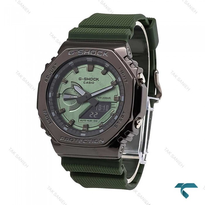 ساعت جی شاک GM2100H مردانه سبز مشکی G-Shock-5832-G