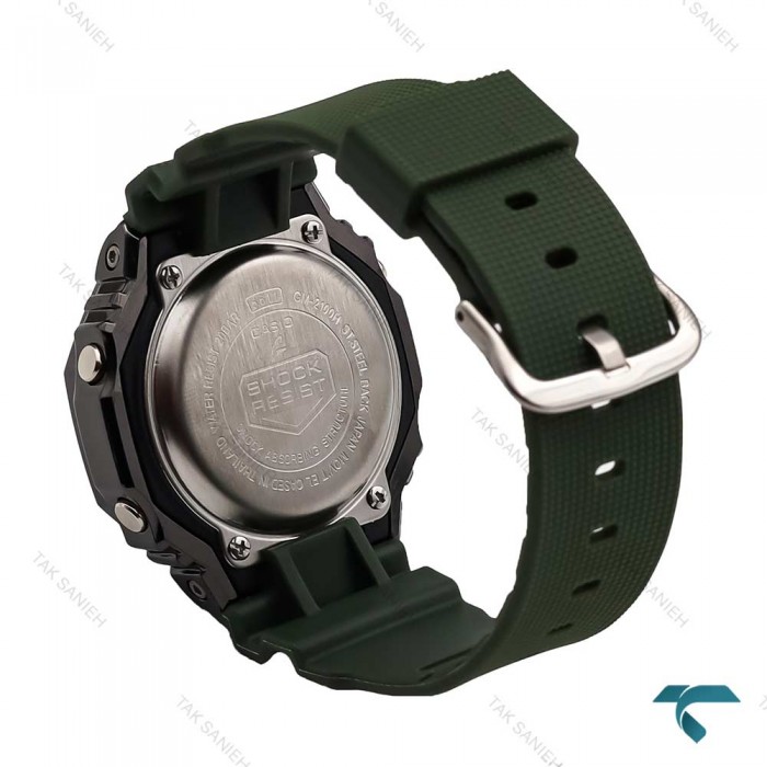 ساعت جی شاک GM2100H مردانه سبز مشکی G-Shock-5832-G