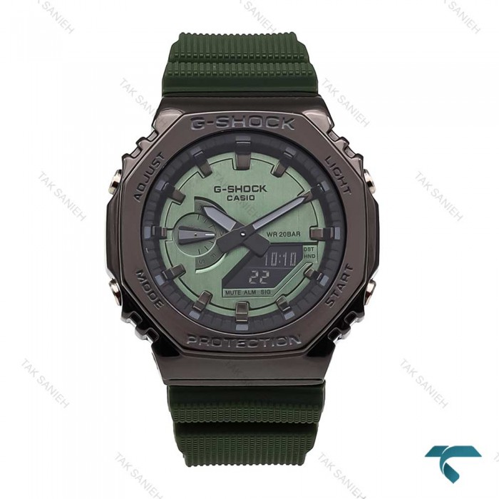 ساعت جی شاک GM2100H مردانه سبز مشکی G-Shock-5832-G