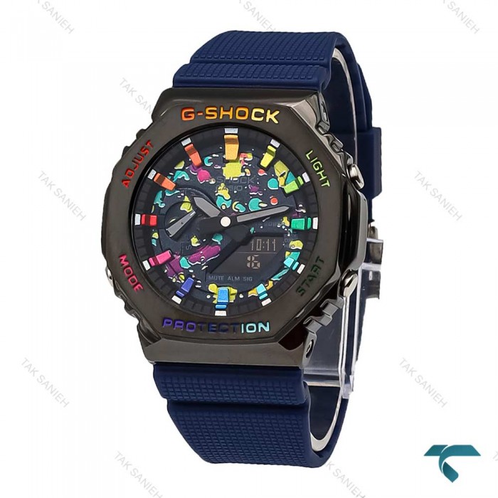 ساعت جی شاک GM2100H مردانه مشکی سرمه ای آبرنگ G-Shock-5833-G