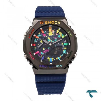 ساعت جی شاک GM2100 مردانه مشکی سرمه ای آبرنگ G-Shock-5833-G