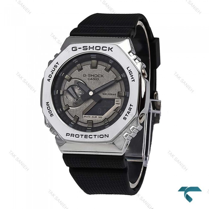 ساعت جی شاک GM2100 مردانه سیلور مشکی G-Shock-5834-G