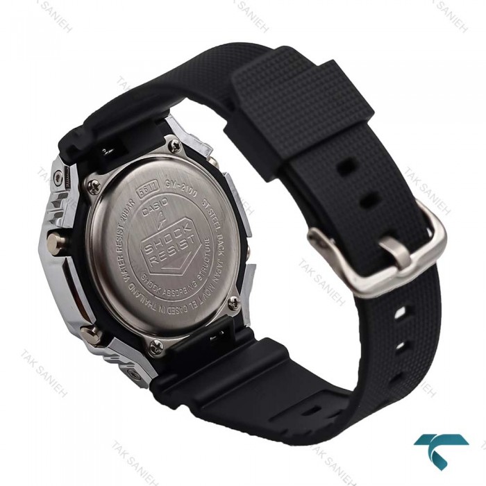 ساعت جی شاک GM2100 مردانه سیلور مشکی G-Shock-5834-G