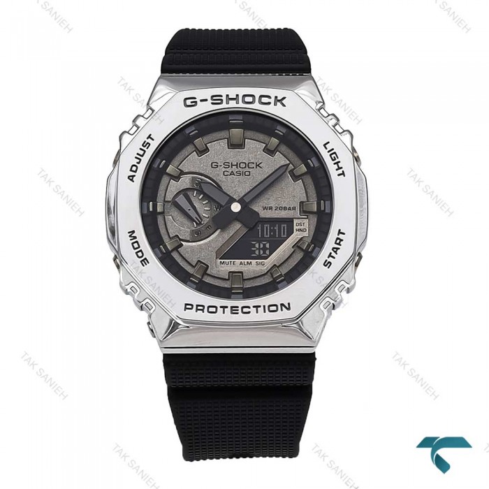 ساعت جی شاک GM2100 مردانه سیلور مشکی G-Shock-5834-G