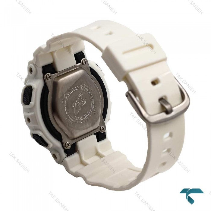 ساعت بیبی جی BA110 زنانه سفید صفحه رزگلد G-Shock-5838-G