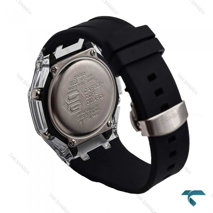 جی شاک GA2100 مردانه شیشه ای مشکی G-Shock-5844-G