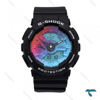 ساعت جی شاک GA110GB مردانه مشکی صفحه هفت رنگ G-Shock-5849-G