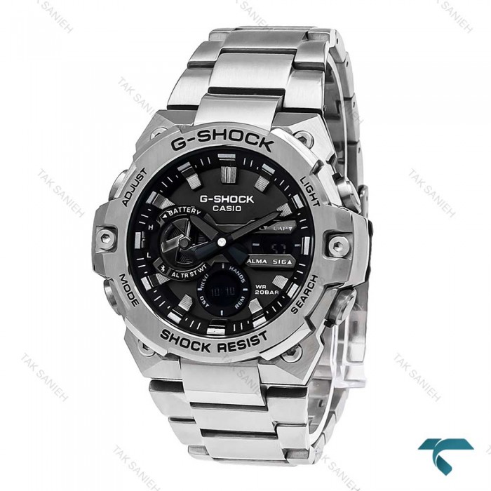 ساعت جی شاک GST-B400 مردانه فلزی سیلور مشکی Casio-5863-G