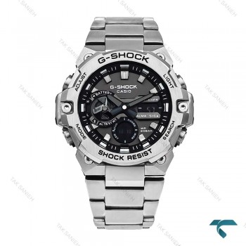 ساعت جی شاک GST-B400 مردانه فلزی سیلور مشکی Casio-5863-G