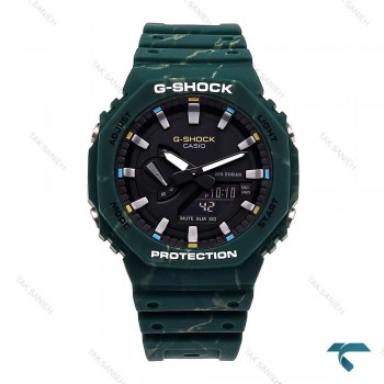 جی شاک GA2100 مردانه سبز طرحدار Casio-5864-G