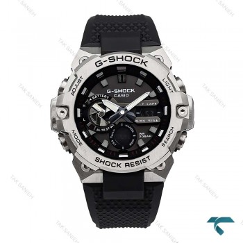 ساعت جیشاک GST-B400 مردانه سیلور مشکی Casio-5890-G