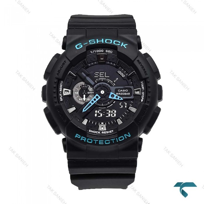 جیشاک GA-110HR مردانه مشکی آبی Casio-5894-G