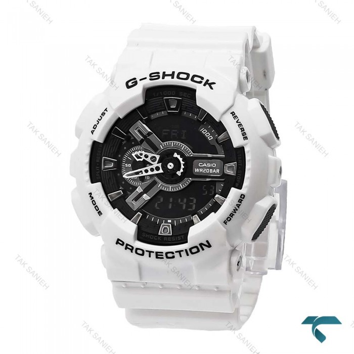 ساعت کاسیو جیشاک GA-110 مردانه سفید Casio-5895-G