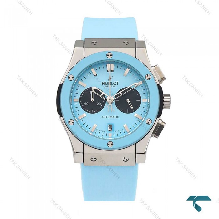 هابلوت مردانه سه موتوره کرنوگراف سیلور آبی Hublot-5908-L