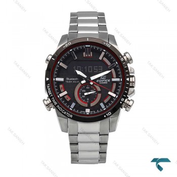 کاسیو ادیفایس ECB800 مردانه استیل صفحه مشکی قرمز Casio-5914-G