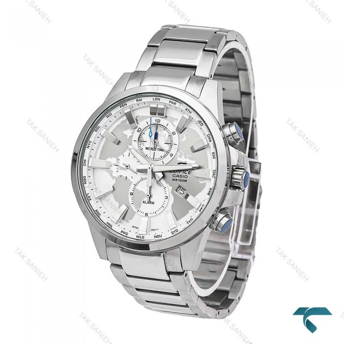 ساعت کاسیو ادیفایس EFR303 مردانه سیلور صفحه سفید Casio-5936-G