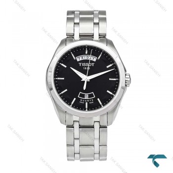 تیسوت مردانه 1853 دو تقویم استیل صفحه مشکی Tissot-5946-G