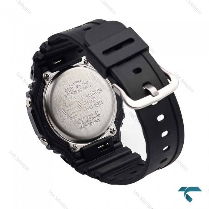 جیشاک GA-2100 مردانه مشکی ایندکس سفید Casio-5970-G