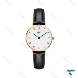 ساعت DW مینی زنانه رزگلد بندچرم ایندکس یونانی  DW-5994-24-L