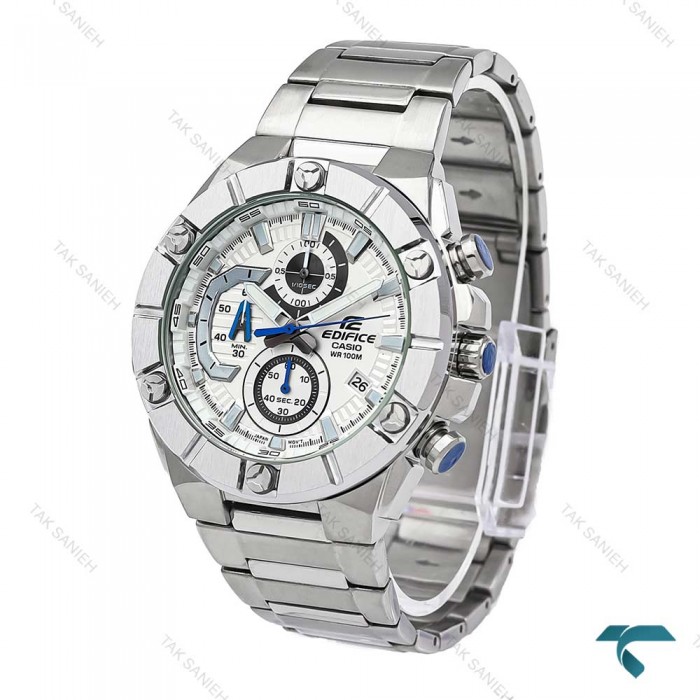 ساعت مردانه کاسیو ادیفایس EFR569 سیلور صفحه سفید Casio-6026-G