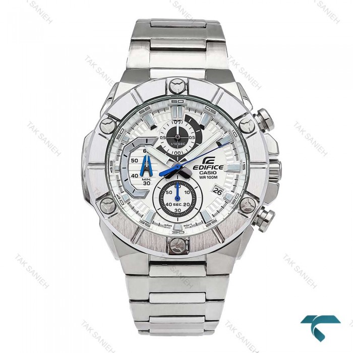 ساعت مردانه کاسیو ادیفایس EFR569 سیلور صفحه سفید Casio-6026-G