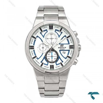 ساعت کاسیو ادیفایس EFR544 مردانه سیلور صفحه سفید Casio-6027-G