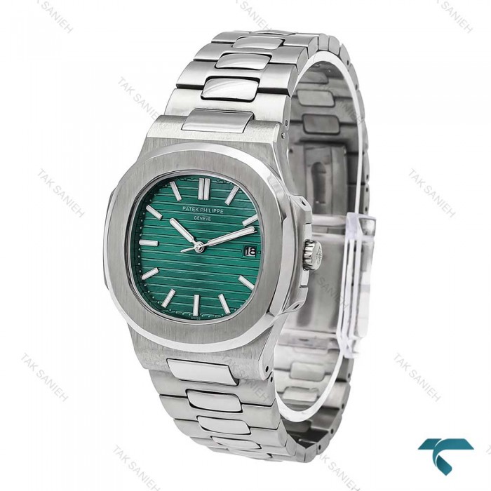 پتک فیلیپ مردانه سیلور صفحه سبز Patek-6039-G