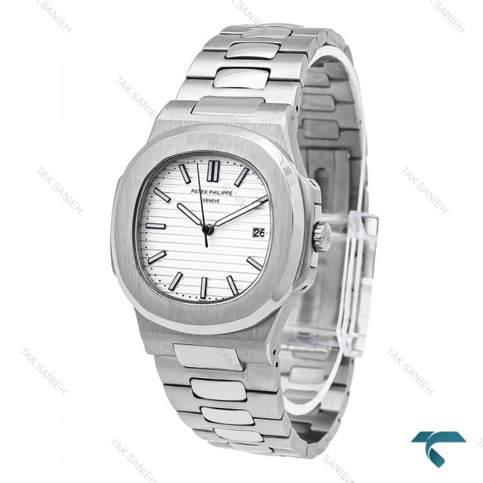 پتک فیلیپ ناتیلوس مردانه سیلور صفحه سفید Patek-6057-G