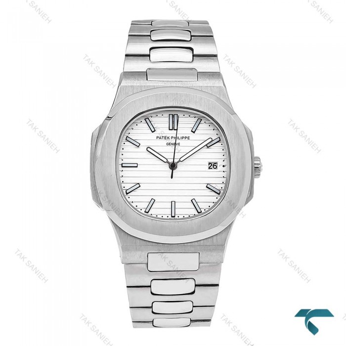 پتک فیلیپ ناتیلوس مردانه سیلور صفحه سفید Patek-6057-G