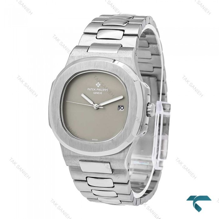 ساعت پتک فیلیپ مردانه سیلور صفحه طوسی مهندسی Patek-6058-G