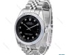 رولکس دیت جاست 2 مردانه استیل صفحه مشکی ایندکس نگین ROLEX-6063-G