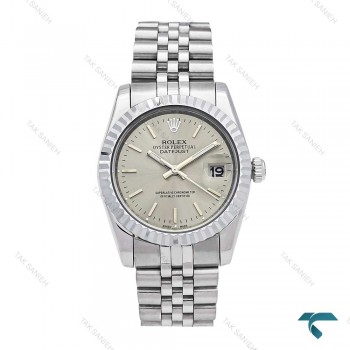 رولکس مردانه استیل صفحه طوسی ایندکس خط Rolex-6062-G