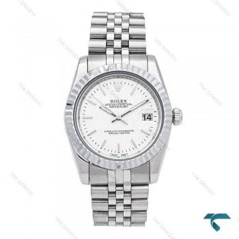 رولکس مردانه تمام سیلور ایندکس خطی Rolex-6067-G