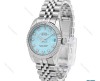 رولکس زنانه سیلور صفحه تیفانی مدیوم Rolex-6088-L