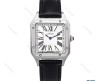 ساعت کارتیه سانتوس دومونت سیلور مشکی مدیوم Cartier-6096-G