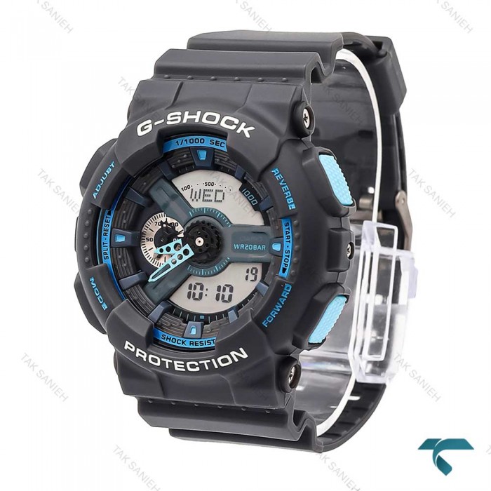 جیشاک GA110 کاسیو مردانه طوسی آبی G-Shock-6102-G