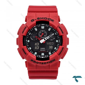 ساعت جیشاک GA100 مردانه قرمز G-Shock-6103-G