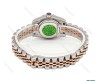 ساعت زنانه رولکس دورنگ رزگلد صفحه مشکی ایندکس خط متوسط Rolex-6114-L