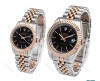 ساعت ست رولکس دورنگ رزگلد صفحه مشکی ایندکس خطی Rolex-6116-S