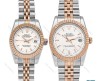 ساعت ست رولکس دورنگ رزگلد صفحه سیلور Rolex-6119-S